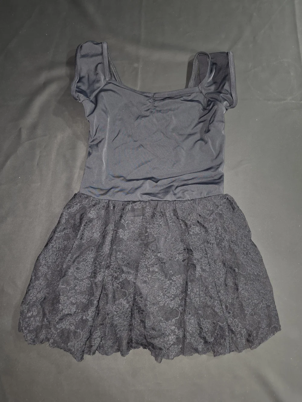 balera Black Lace Ballet Dress for Girls